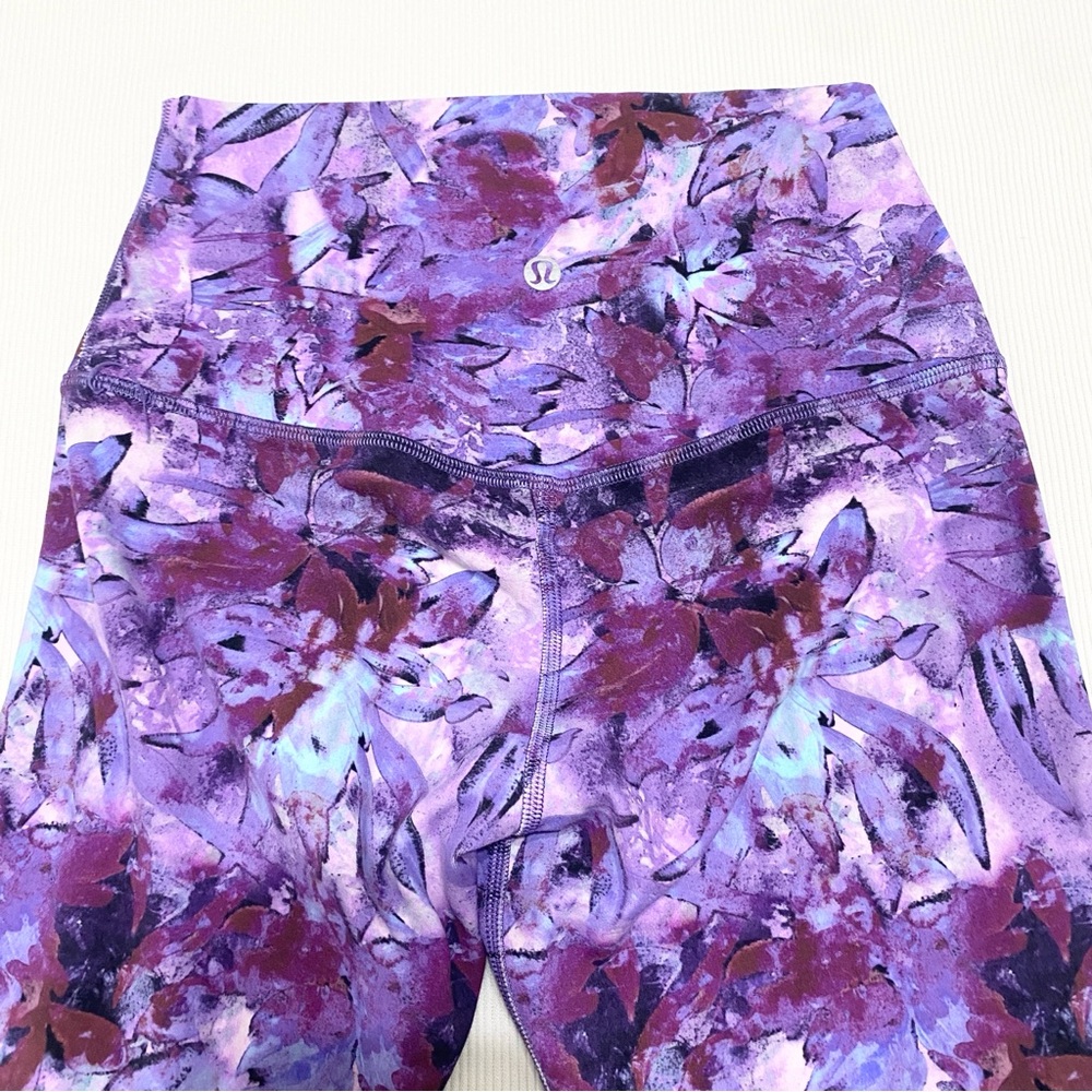 Lululemon Align High-Rise Pant Leggings 25" Iridescent Floral Multi Purple - Picture 4 of 5